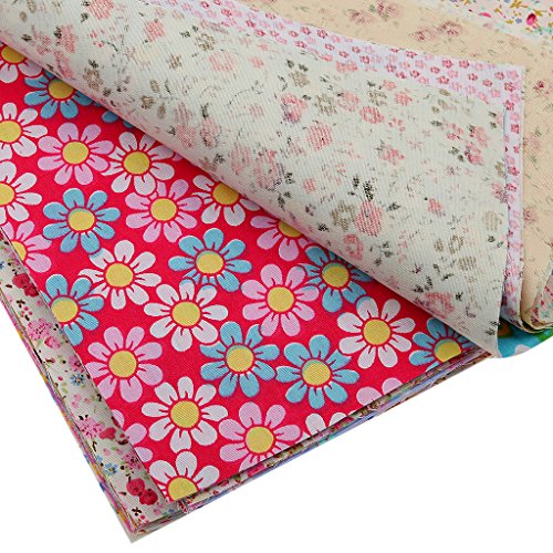 LoveinDIY 30pcs Assorted Floral Print Cotton Fabric for Dolls Bag ...