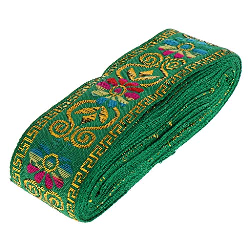 LoveinDIY 6 Rolls Jacquard Fabric Embroidery Ribbon Trim Tape for ...