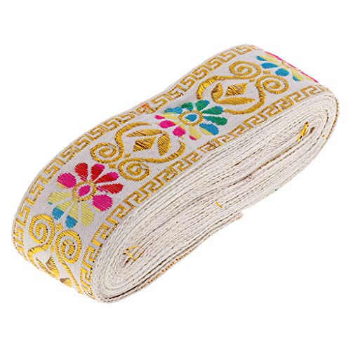 LoveinDIY 6 Rolls Jacquard Fabric Embroidery Ribbon Trim Tape for ...