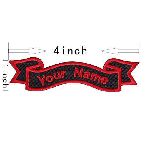Custom Embroidered Name Patch Biker Tactical Patches, 2 PCS Person...