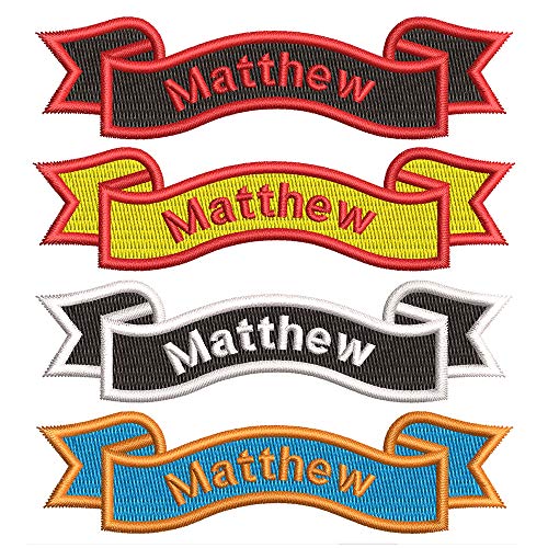 Custom Embroidered Name Patch Biker Tactical Patches, 2 PCS Person...