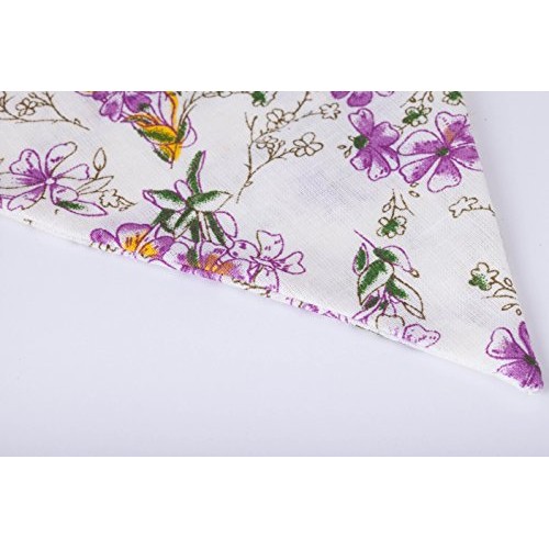 LOVENJOY Vintage Floral Fabric Cotton Bunting Pennant Banner for W...