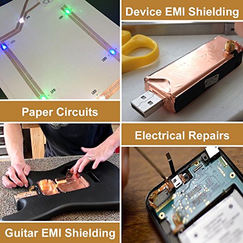 Copper Foil Tape 2inch X 33 FT with Conductive Adhesive for Guit...