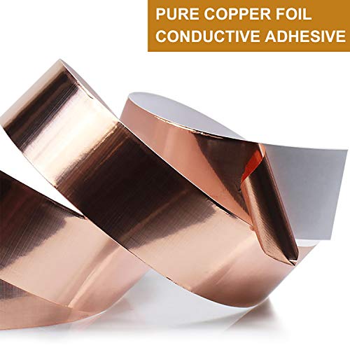 Copper Foil Tape 2inch X 66 FT with Conductive Adhesive for Guit...