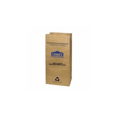 Lowes H&PC-75419 25 Count 30 Gallon Heavy Duty Brown Paper Lawn...