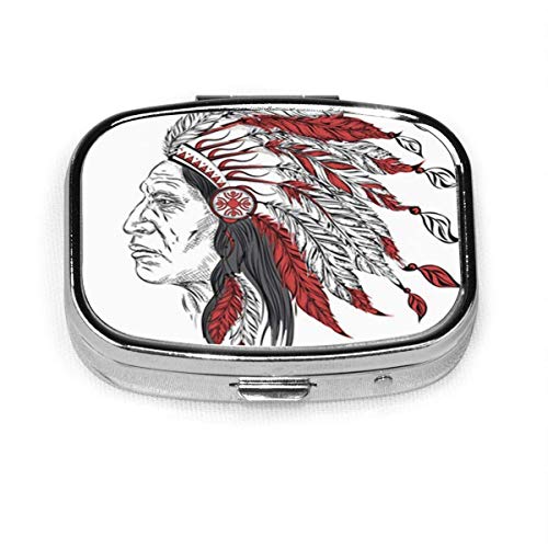 Man in The Native American Indian Chief Black Roach Feather Headdr...