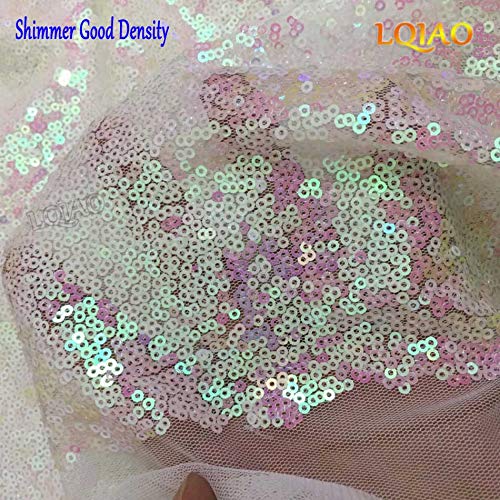 Iridescent Sewing Sequin Fabric Sequin Lace Fabric Sold By the Yar...