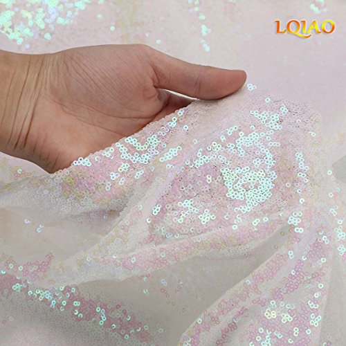 Iridescent Sewing Sequin Fabric Sequin Lace Fabric Sold By the Yar...