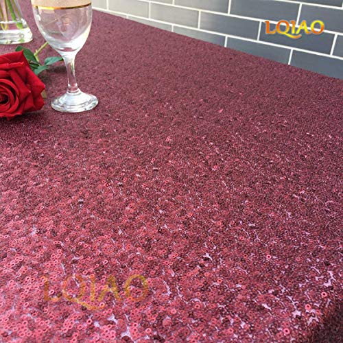 LQIAO Burdy Sequin Fabric - 1 Yard. for Sewing Costumes Sequin ...