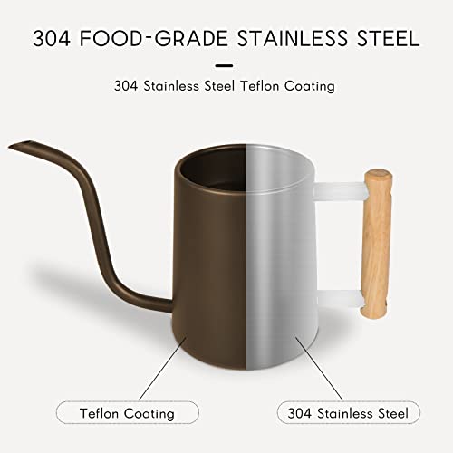 Watering Can Indoor Plants, 35 oz/1000 ml Metal Stainless Steel Wa...