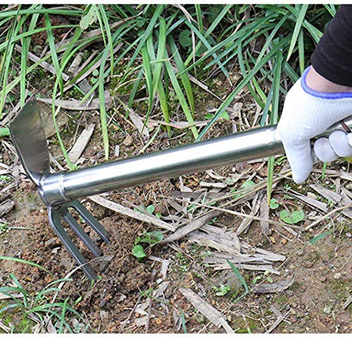 LUBAN Garden Tool Set Stainless Steel Hand Tools Garden Hoe Rake S...