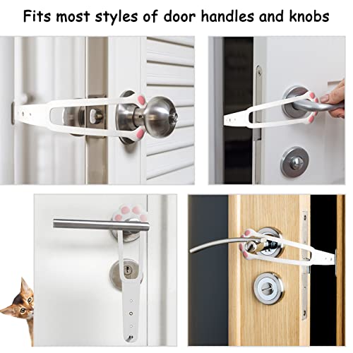 LUBERDUSH Cat Door Holder Latch -Adjustable Cat Door Alternative t...