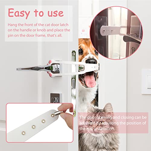 LUBERDUSH Cat Door Holder Latch -Adjustable Cat Door Alternative t...