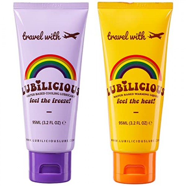 Lubilicious Cooling Lube & Warming Lube Combo Pack - Lube for Coup...