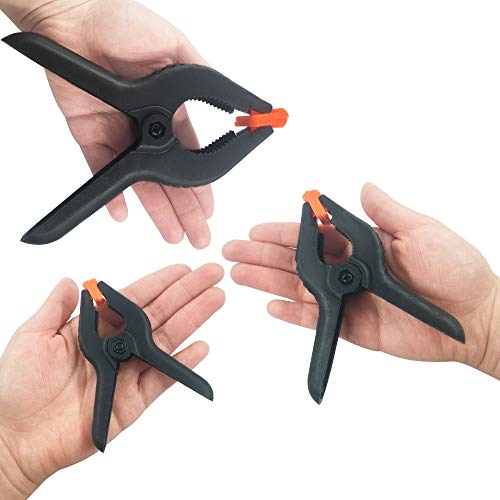 Plastic Spring Clamps 18PCS 3-Size Nylon Photography Backdrop Clip...