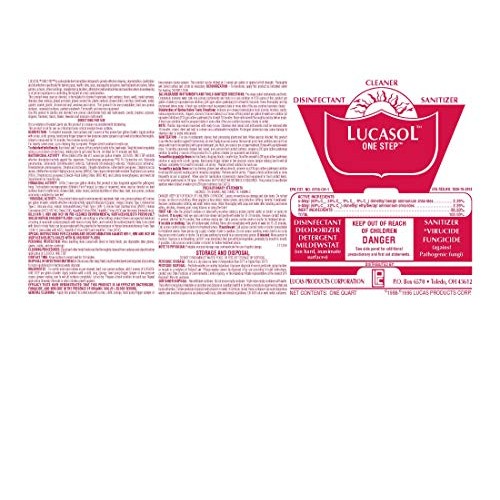 Lucasol One Step Disinfectant 32 Ounce