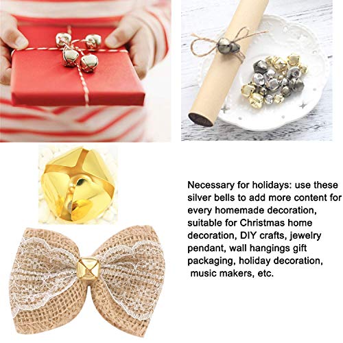 Luckkyme Jingle Bells, 300 Pieces 1/2 Inch Craft Bells, DIY Craft ...