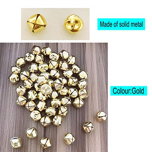 Luckkyme Jingle Bells, 300 Pieces 1/2 Inch Craft Bells, DIY Craft ...