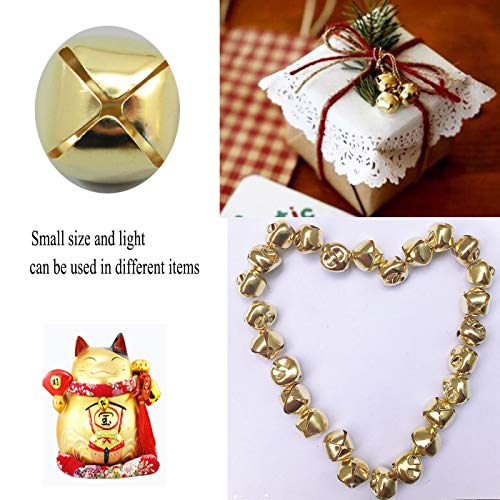 Luckkyme Jingle Bells, 300 Pieces 1/2 Inch Craft Bells, DIY Craft ...
