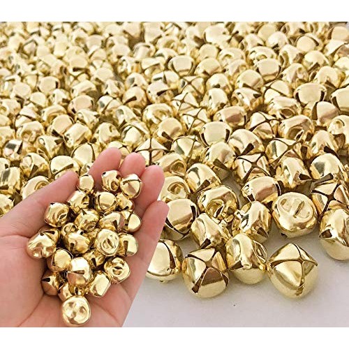 Luckkyme Jingle Bells, 300 Pieces 1/2 Inch Craft Bells, DIY Craft ...