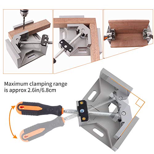 Wood Clamps Right Angle Clamps,Corner Clamp Single Handle 90°Alumi...