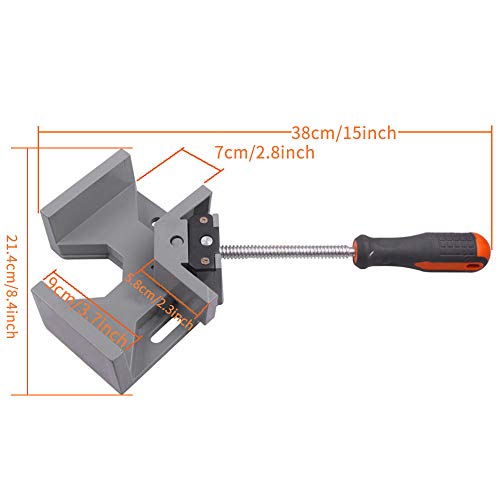 Wood Clamps Right Angle Clamps,Corner Clamp Single Handle 90°Alumi...