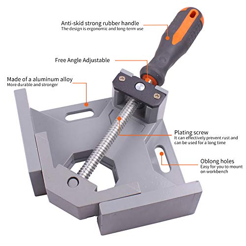 Wood Clamps Right Angle Clamps,Corner Clamp Single Handle 90°Alumi...
