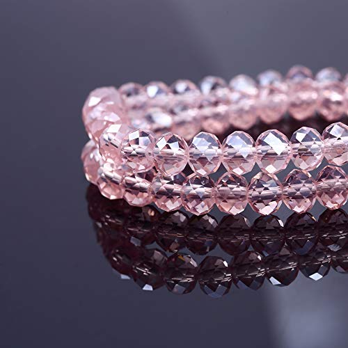 Glass Beads for Jewelry Making, Lucky Goddness 500pcs 6mm Briolett...