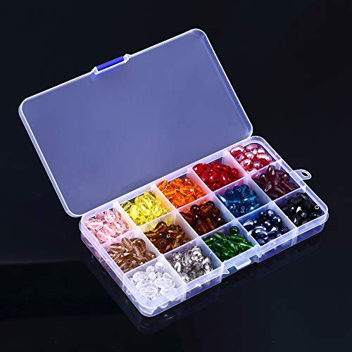 Teardrop Glass Beads Vertical Hole, Lucky Goddness 450pcs 8x11 mm ...