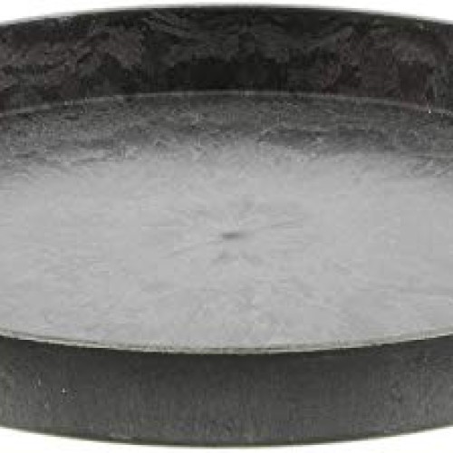 Lucky Winner Hard Plastic Plant Saucer, Faux Slate Look 8.5