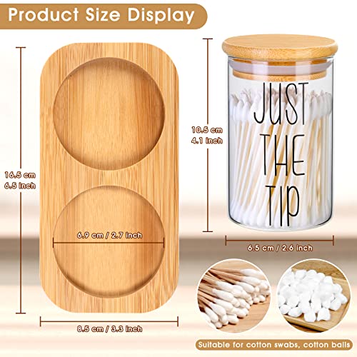 Funny Qtip Holder Dispenser 2 Pack Glass Apothecary Jars Bathroom ...