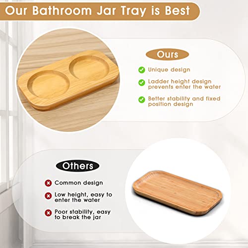 Funny Qtip Holder Dispenser 2 Pack Glass Apothecary Jars Bathroom ...