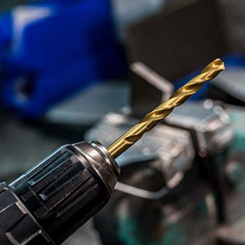 LudoPam 1/8 Inch Cobalt Drill Bit Set, M35 HSS Twist Jobber Length...
