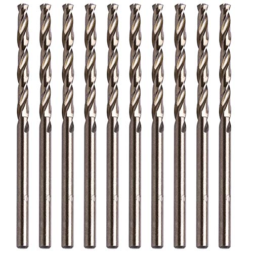 LudoPam 1/8 Inch Cobalt Drill Bit Set, M35 HSS Twist Jobber Length...