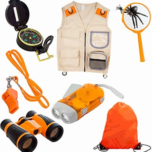 LUESBOEK Outdoor Explorer Kit Gifts Toys Kids Binoculars Set, Outd...
