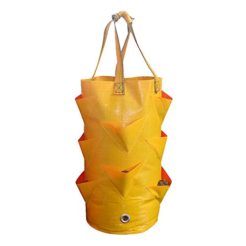 Luffylive Gardens Hanging Planter Growing Bag,Strawberry Planter B...