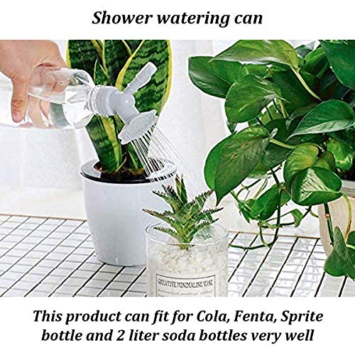 LuFOX 6 Piece Plastic Dual Head Bottle Cap Sprinkler, Shower Water...
