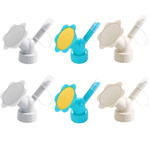 LuFOX 6 Piece Plastic Dual Head Bottle Cap Sprinkler, Shower Water...