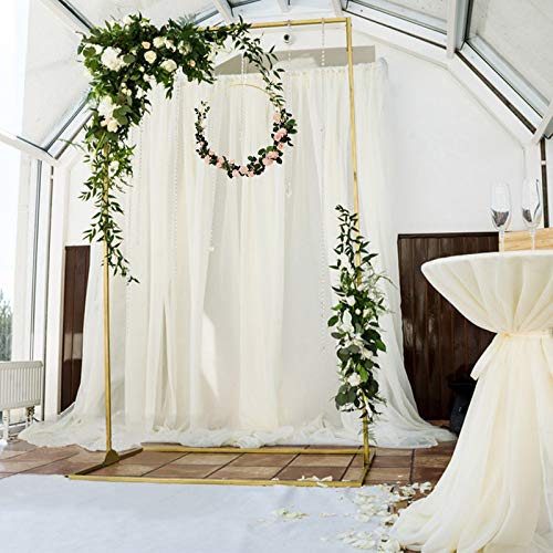 3 Pack 14 Inch Large Metal Floral Hoop Wreath Macrame Gold Hoop Ri...