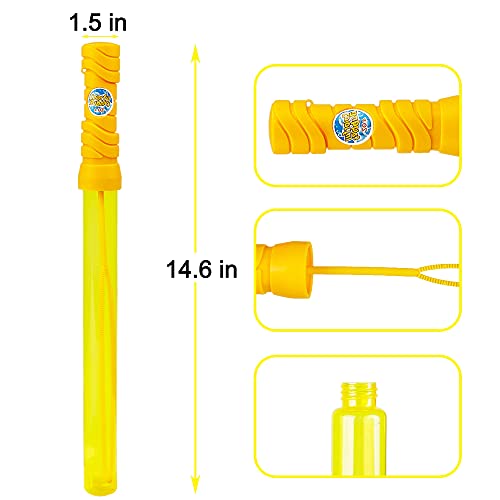 Lulu Home 24 Pack Bubble Wand, 14.6 Big Bubble Sticks Wand Bulk ...