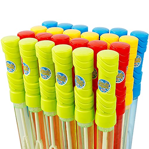 Lulu Home 24 Pack Bubble Wand, 14.6 Big Bubble Sticks Wand Bulk ...