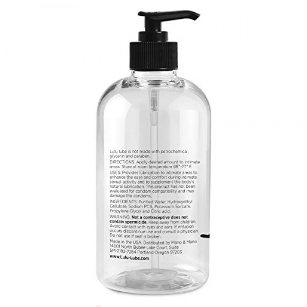 Personal Lubricant. Lulu Lube Natural Water-Based Lubes for Men an...