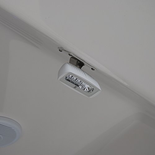 Lumitec Caprera2 101103, LED Flood Light, Bracket Mount, White Hou...