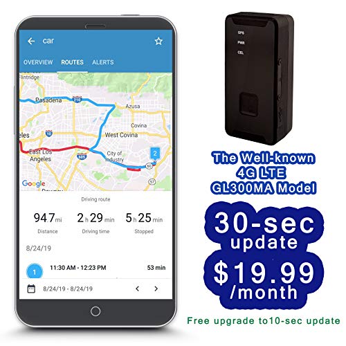 Lumitrac GPS Tracker GL300MA - 4G Mini Hidden Tracker Device for V...