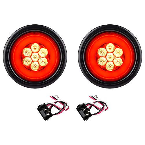 Lumitronics RV HALO LED 4 Sealed Round Stop/Turn/Tail Lights Red...