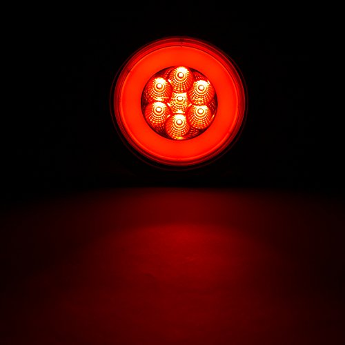 Lumitronics RV HALO LED 4 Sealed Round Stop/Turn/Tail Lights Red...