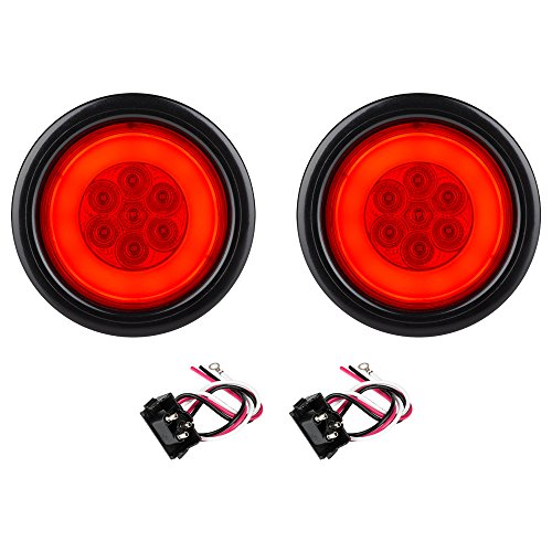 Lumitronics RV HALO LED 4 Sealed Round Stop/Turn/Tail Lights Red...