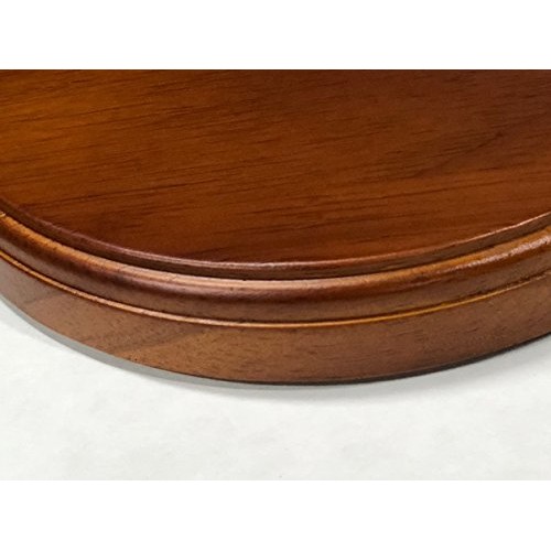 Luna Bean Wooden Platform Base Display Medium Stain Semi-Gloss Fin...