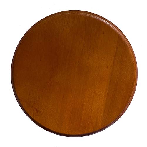 Luna Bean Wooden Platform Base Display Medium Stain Semi-Gloss Fin...