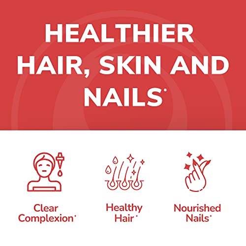 Vegan Biotin Gummies - Hair Skin and Nails Vitamins with Vitamin C...